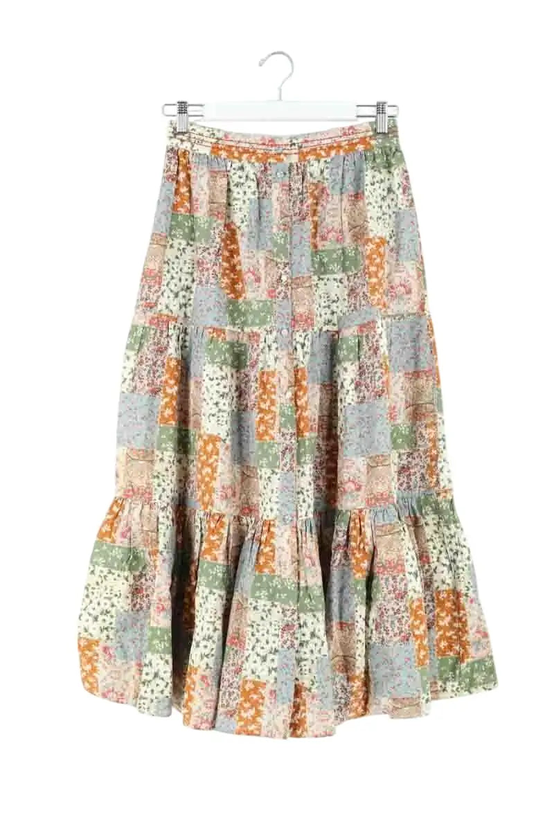 Jupe Sézane Imprimé patchwork Multicolore en Coton, taille S - Seconde Main