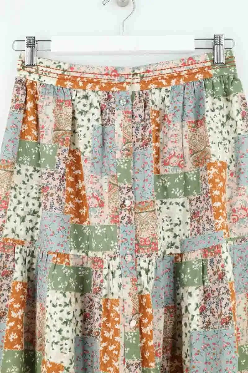 Jupe Sézane Imprimé patchwork Multicolore en Coton