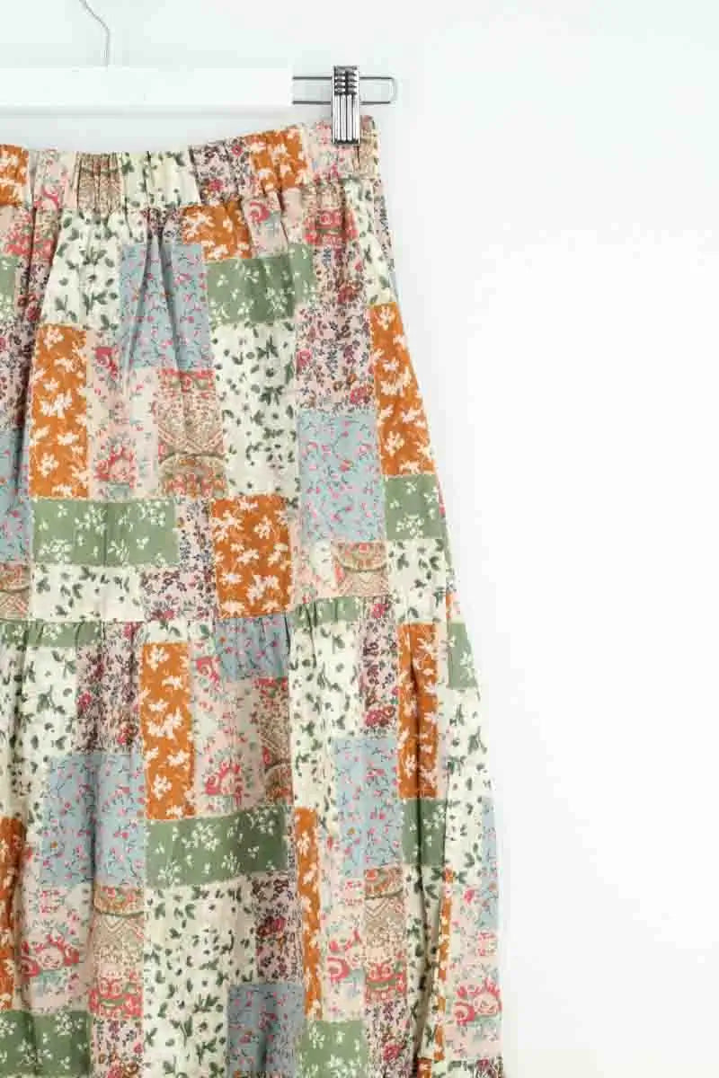 Jupe Sézane Imprimé patchwork Multicolore en Coton