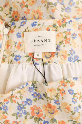 Jupe Sézane Jaune en Viscose