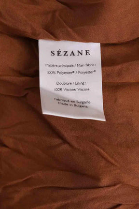Jupe Sézane Marron en Synthétique