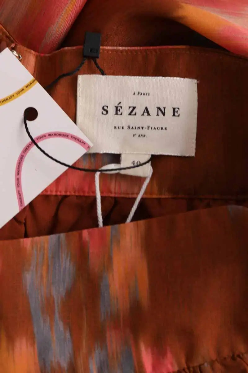 Jupe Sézane Marron en Viscose