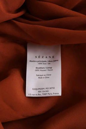 Jupe Sézane Marron en Viscose