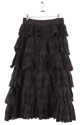 Jupe Sézane Noir en Coton, taille M - Seconde Main