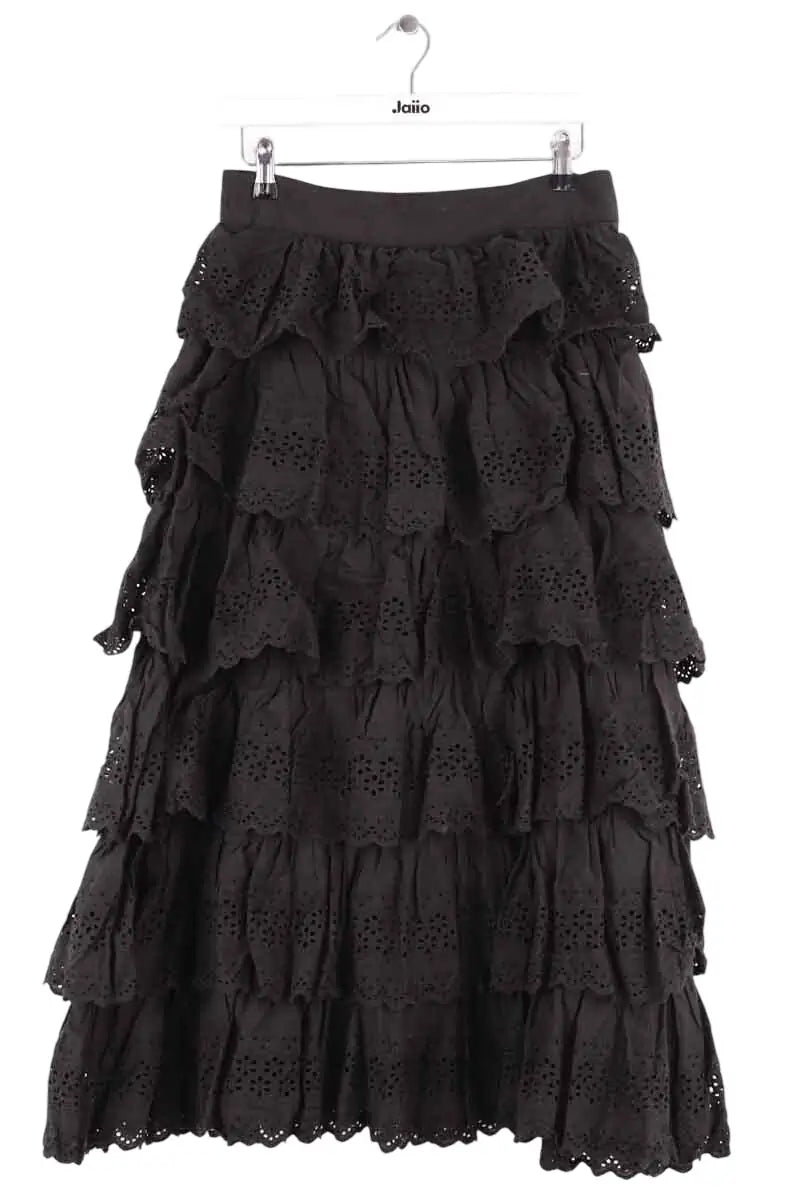 Jupe Sézane Noir en Coton, taille M - Seconde Main