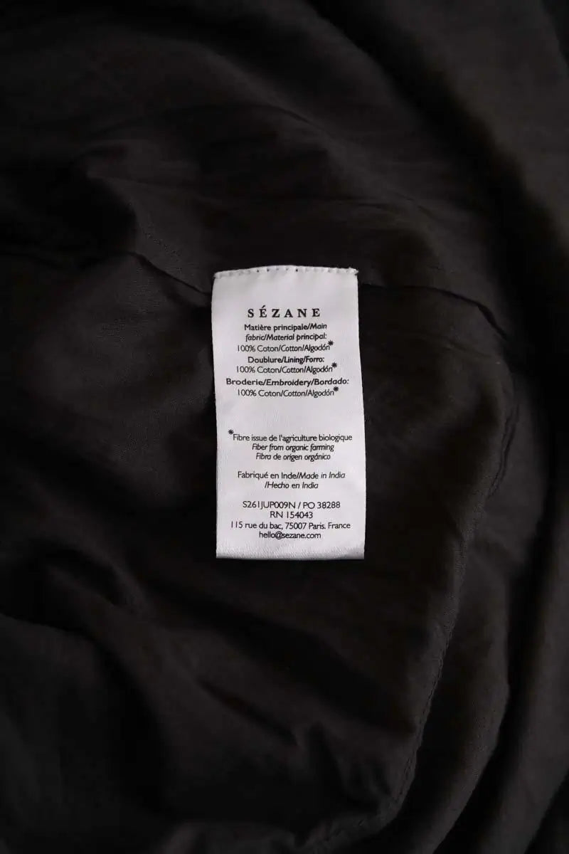 Jupe Sézane Noir en Coton