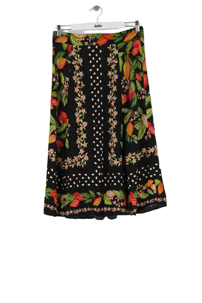 Jupe Sézane Noir en Viscose, taille L - Seconde Main