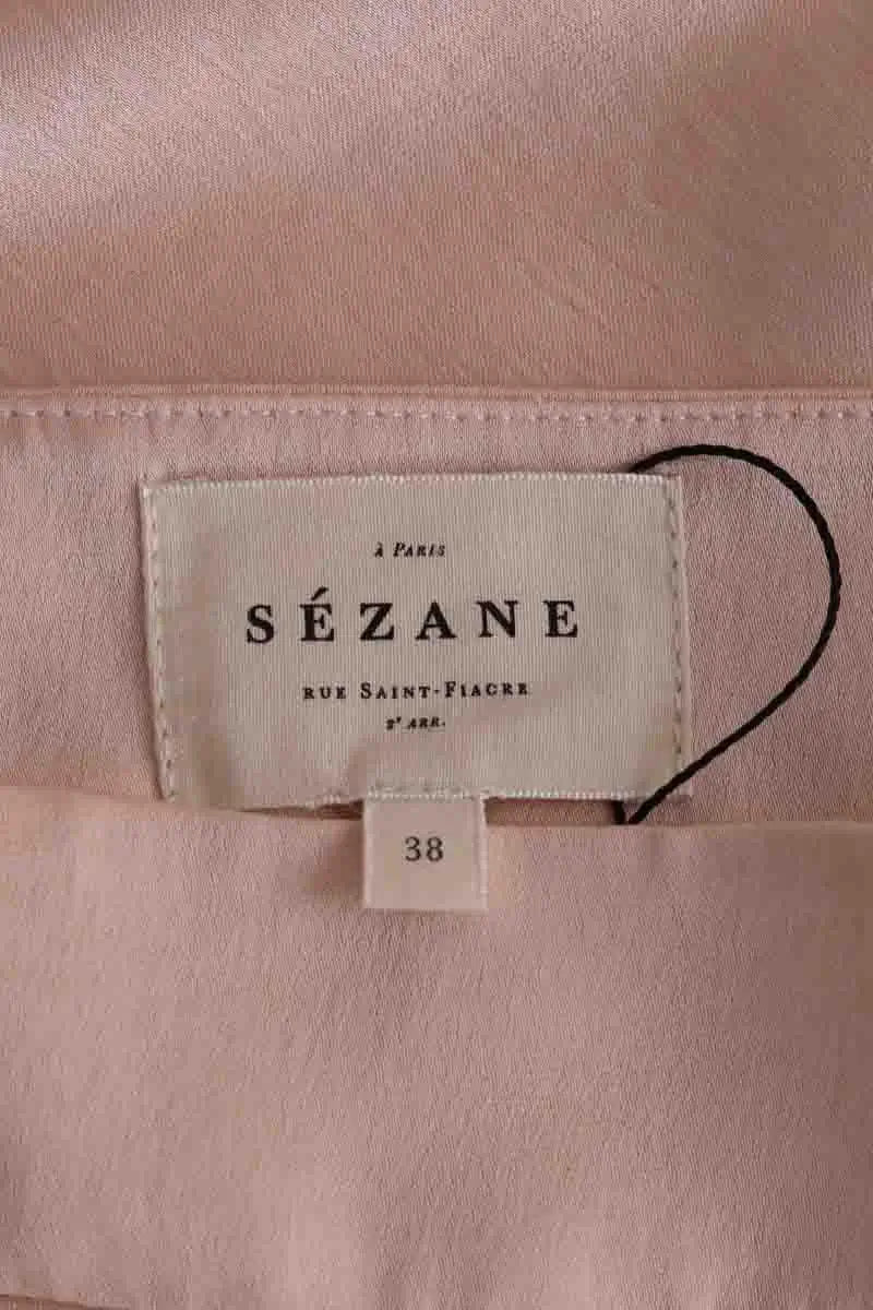 Jupe Sézane Rose en Synthétique