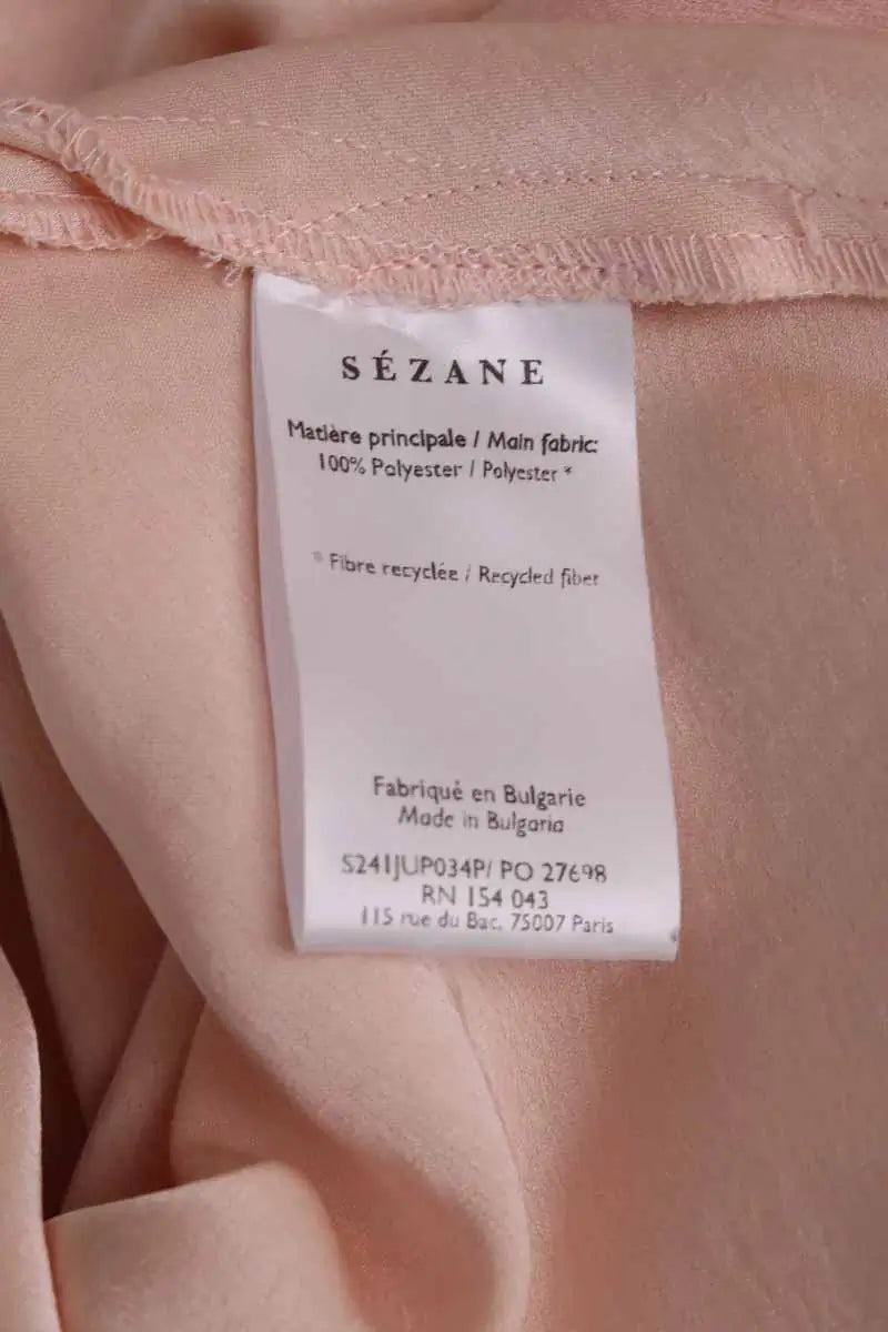 Jupe Sézane Rose en Synthétique