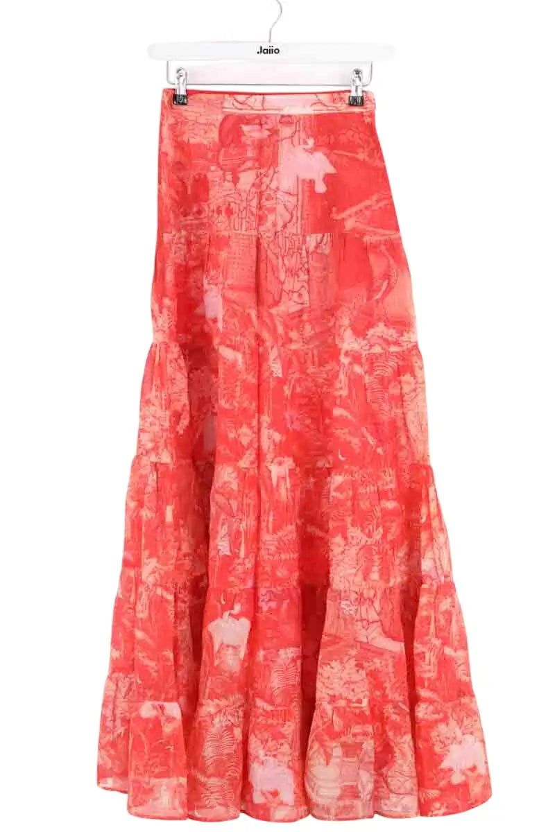 Jupe Sézane Rouge en Coton, taille S - Seconde Main