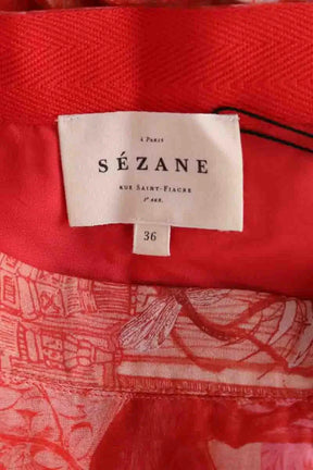 Jupe Sézane Rouge en Coton