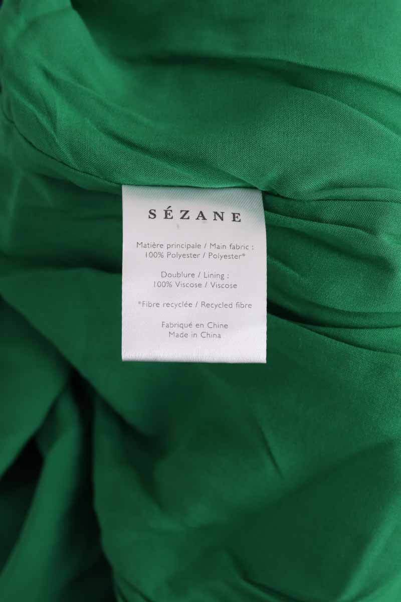 Jupe Sézane Vert en Synthétique