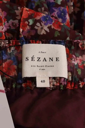 Jupe Sézane Violet en Synthétique