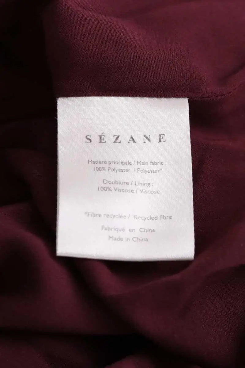 Jupe Sézane Violet en Synthétique