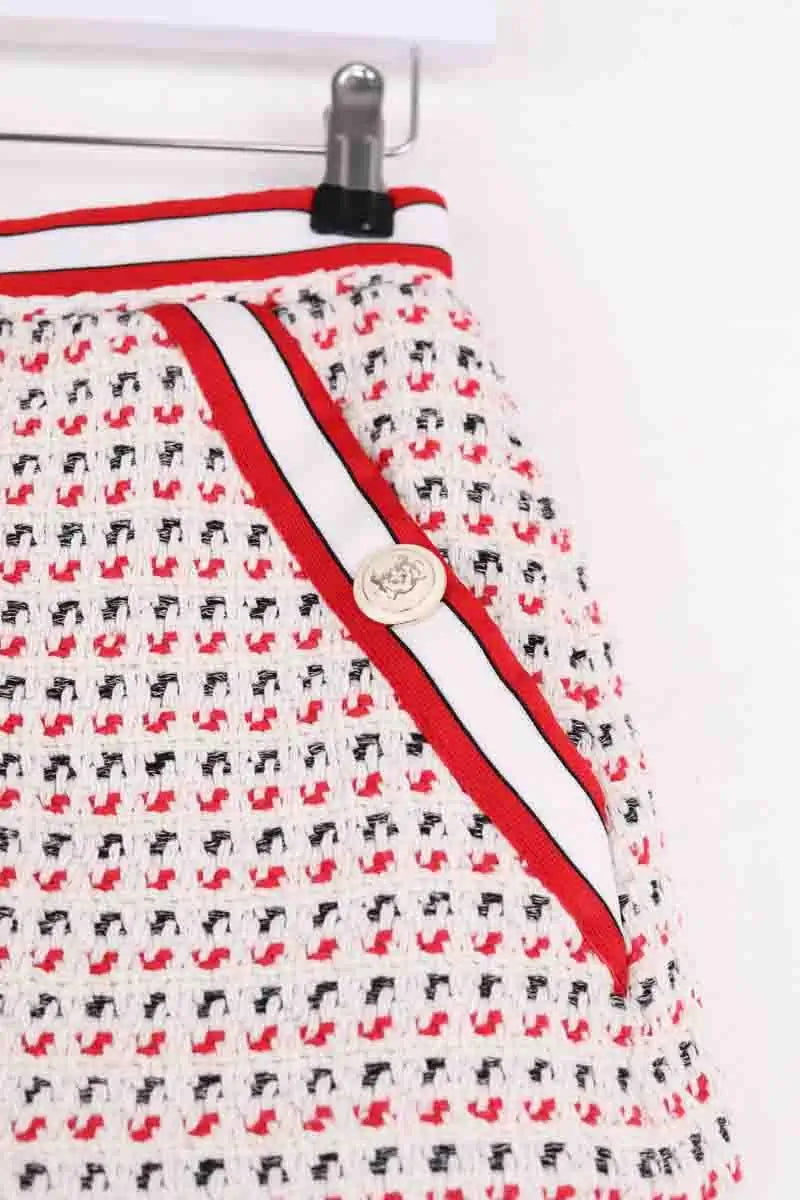 Jupe-short Maje Blanc en Coton