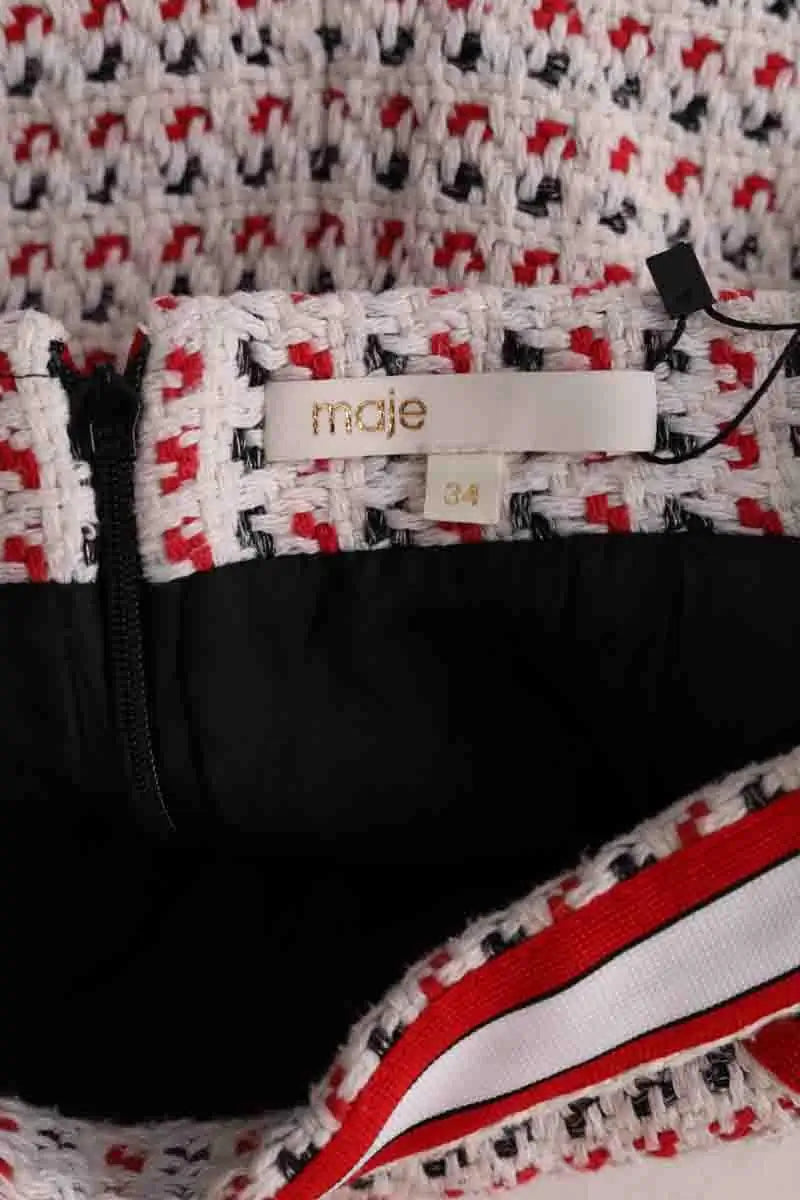 Jupe-short Maje Blanc en Coton