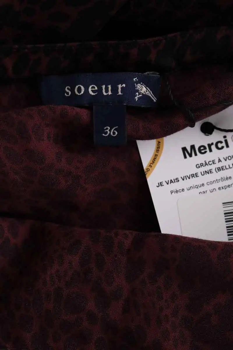 Jupe Soeur Bordeaux en Viscose
