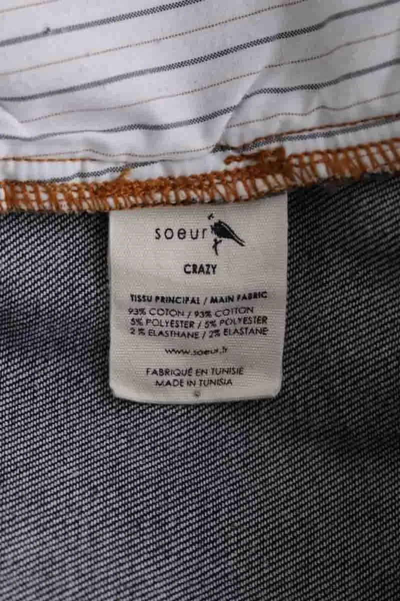 Jupe Soeur Marine en Coton
