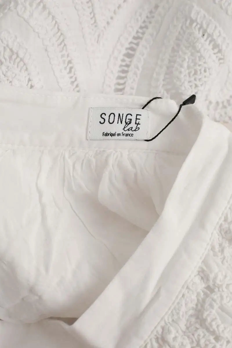 Jupe Songe Lab Blanc en Coton