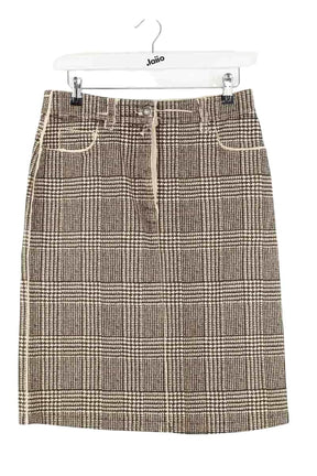 Jupe Sportmax Marron en Coton, taille L - Seconde Main