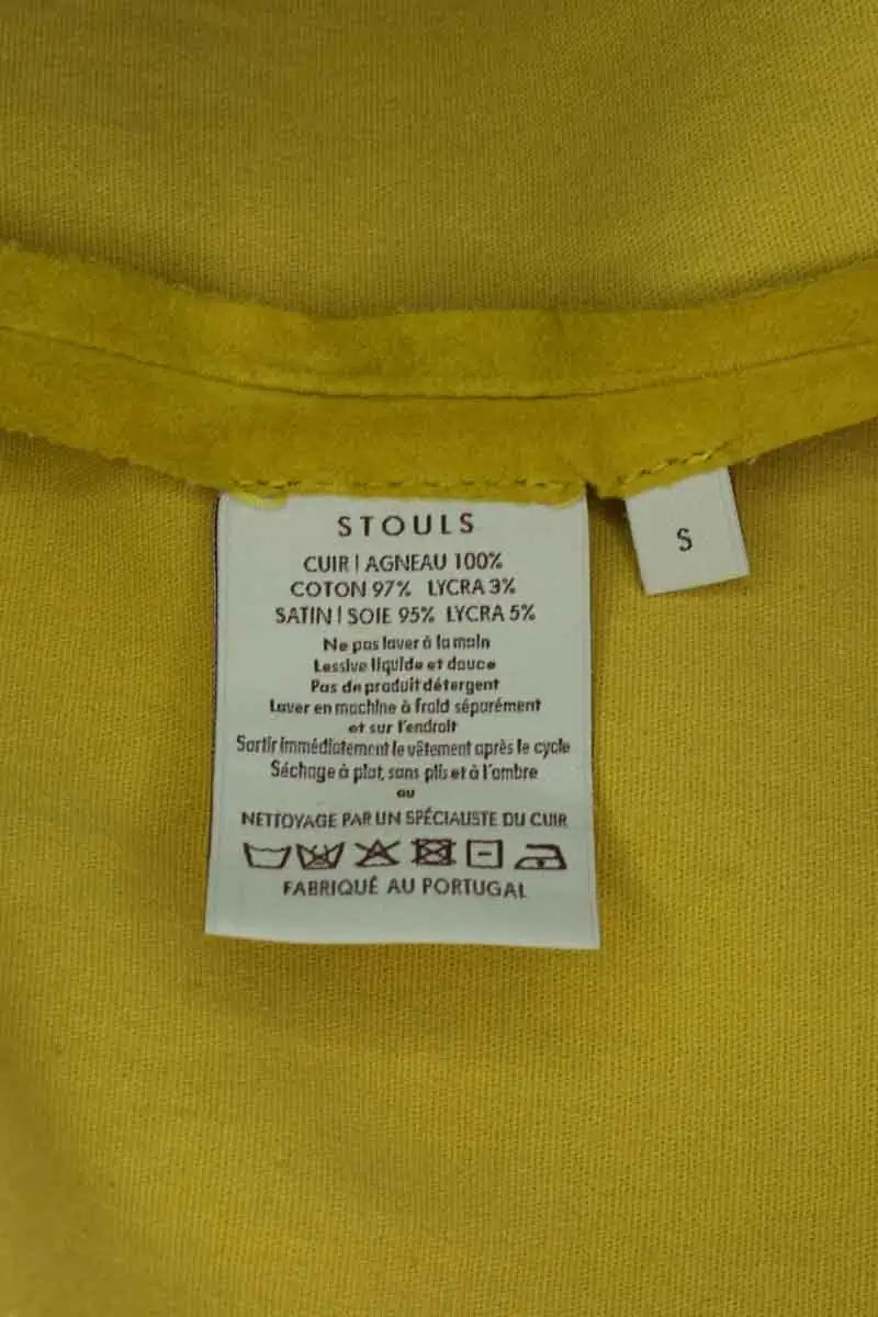 Jupe Stouls Jaune en Cuir