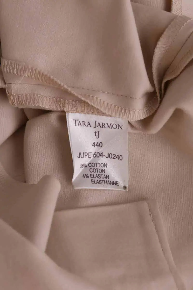 Jupe Tara Jarmon Beige en Coton