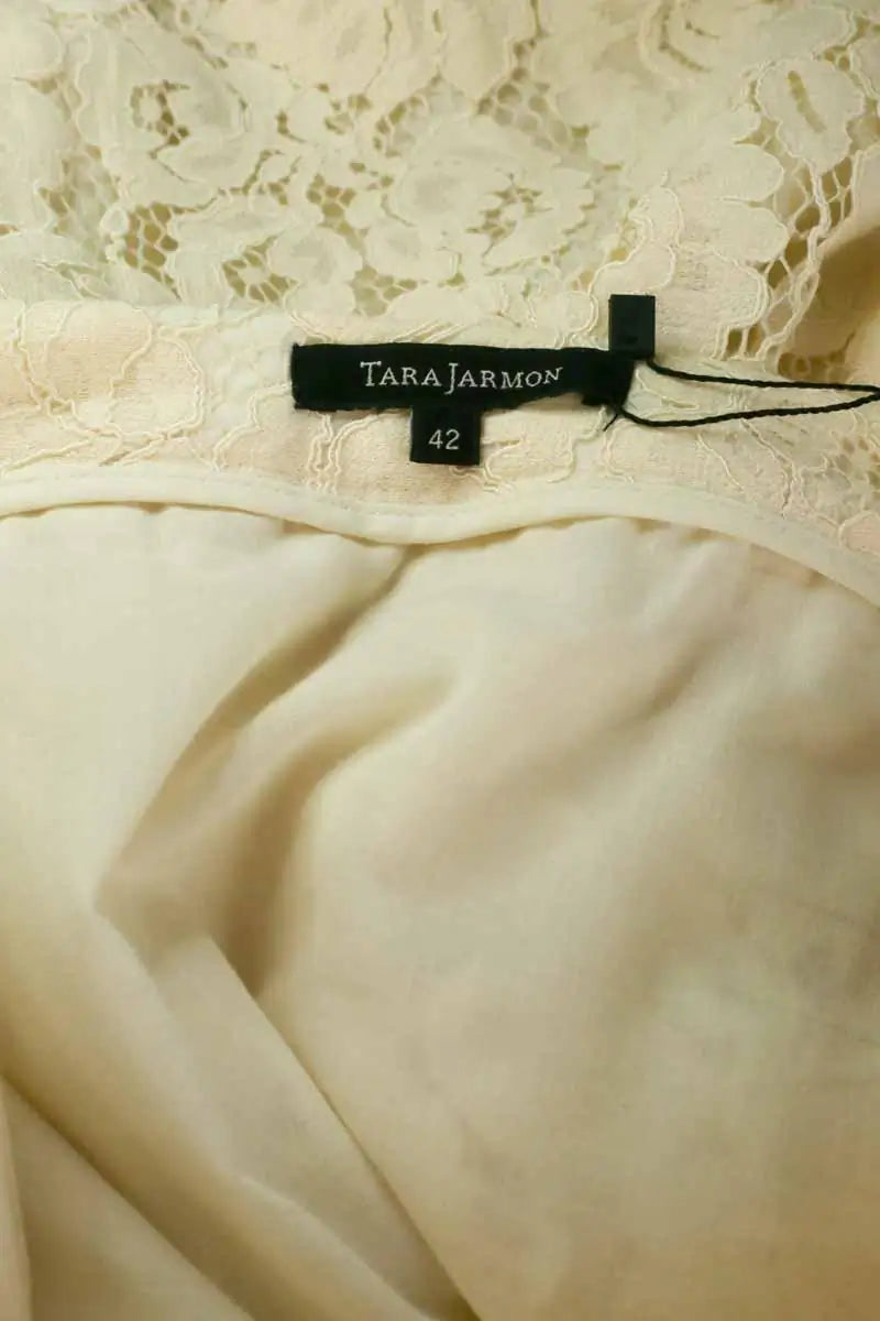 Jupe Tara Jarmon Beige en Coton