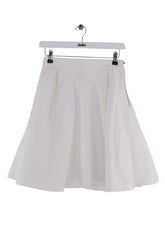 Jupe Tara Jarmon Blanc en Coton, taille M - Seconde Main