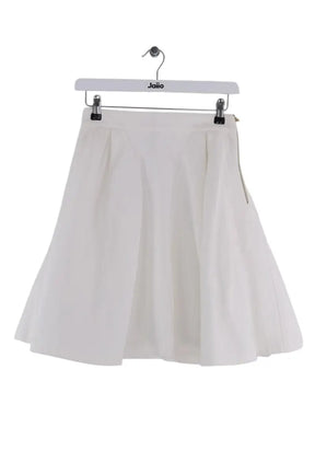 Jupe Tara Jarmon Blanc en Coton, taille M - Seconde Main