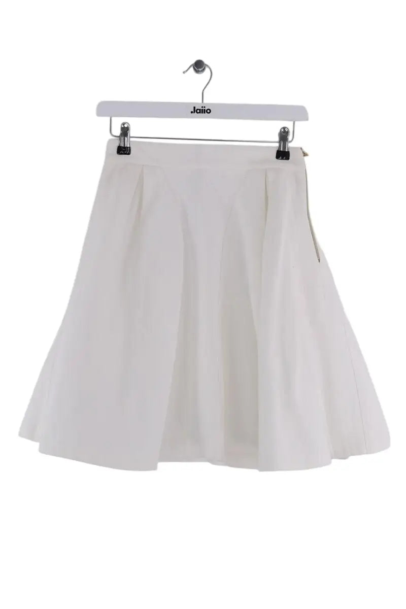 Jupe Tara Jarmon Blanc en Coton, taille M - Seconde Main