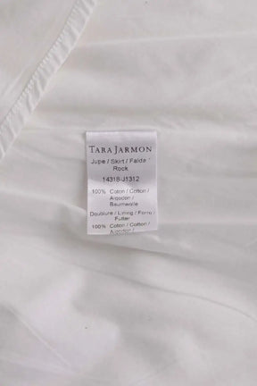 Jupe Tara Jarmon Blanc en Coton