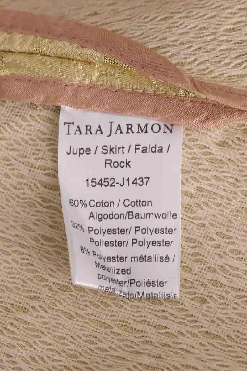 Jupe Tara Jarmon Doré en Coton