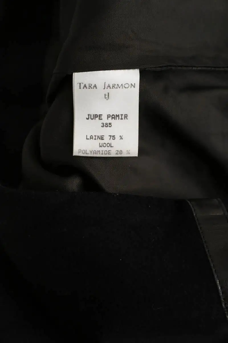 Jupe Tara Jarmon Noir en Laine