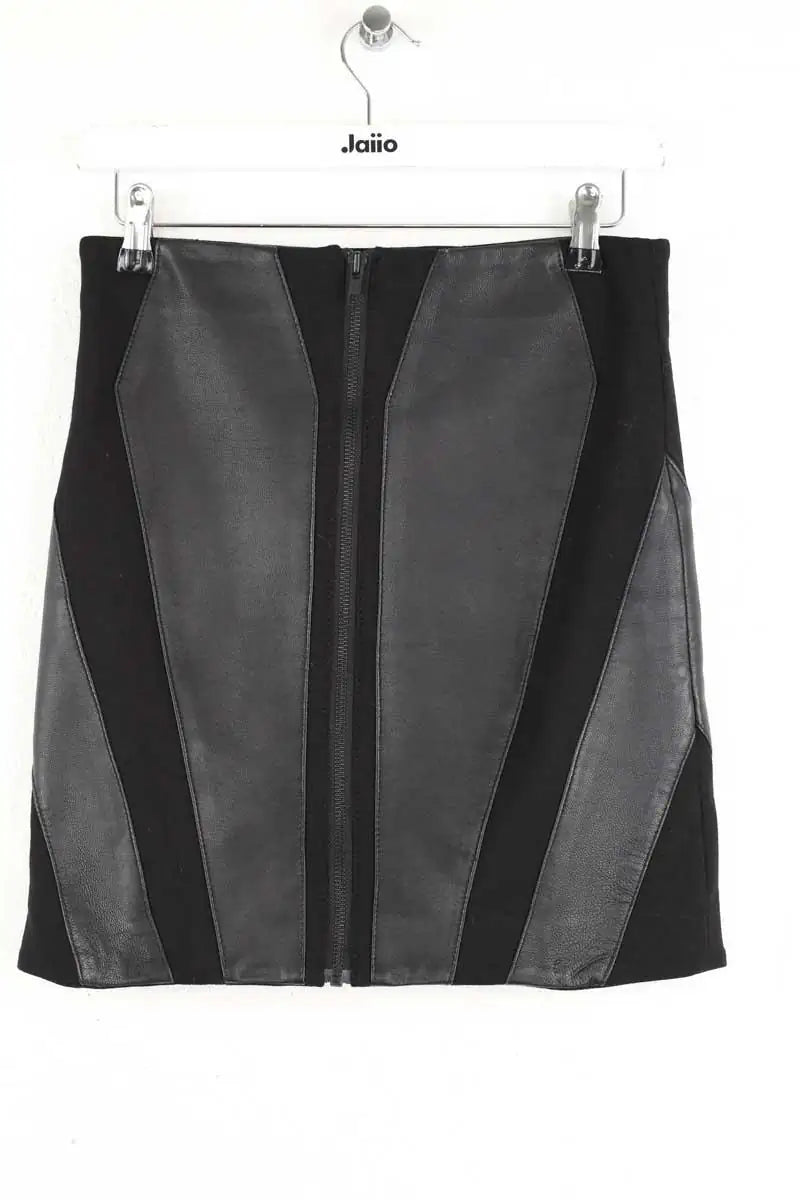 Jupe The Kooples Noir en Cuir