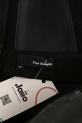 Jupe The Kooples Noir en Cuir
