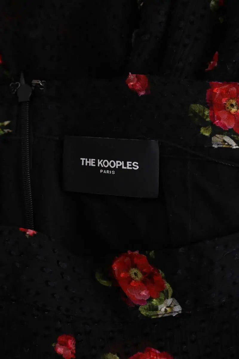 Jupe The Kooples Noir en Soie