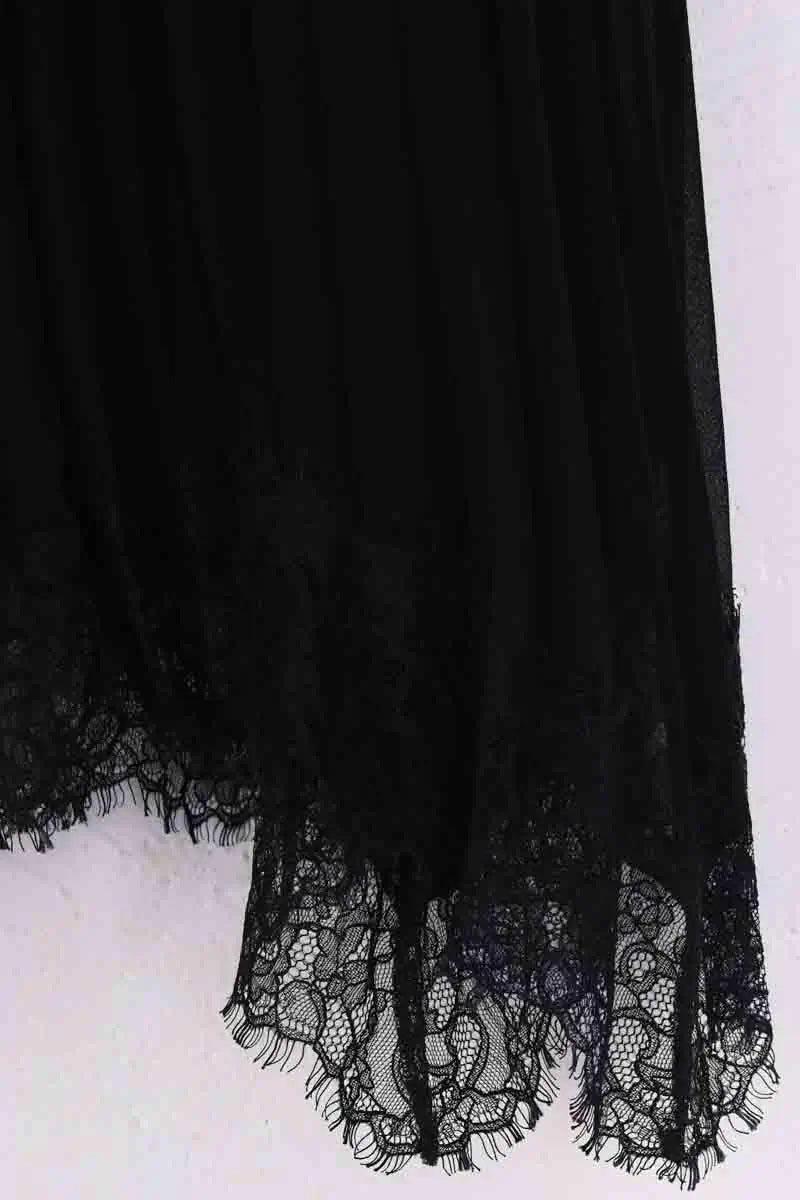Jupe The Kooples Noir en Synthétique