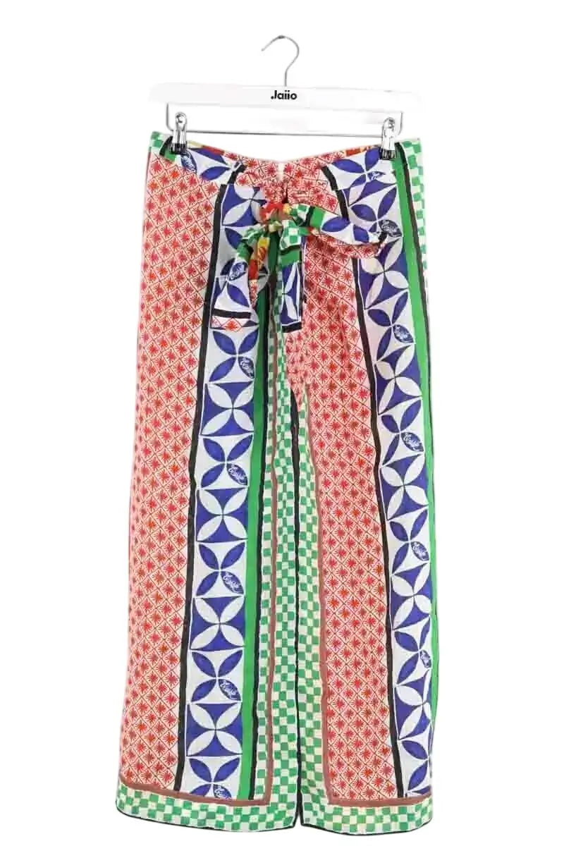Jupe Tresse Multicolore en Lin, taille M - Seconde Main