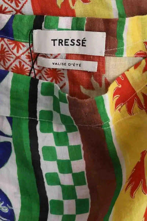 Jupe Tresse Multicolore en Lin