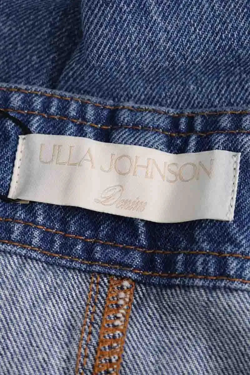 Jupe Ulla Johnson Bleu en Coton