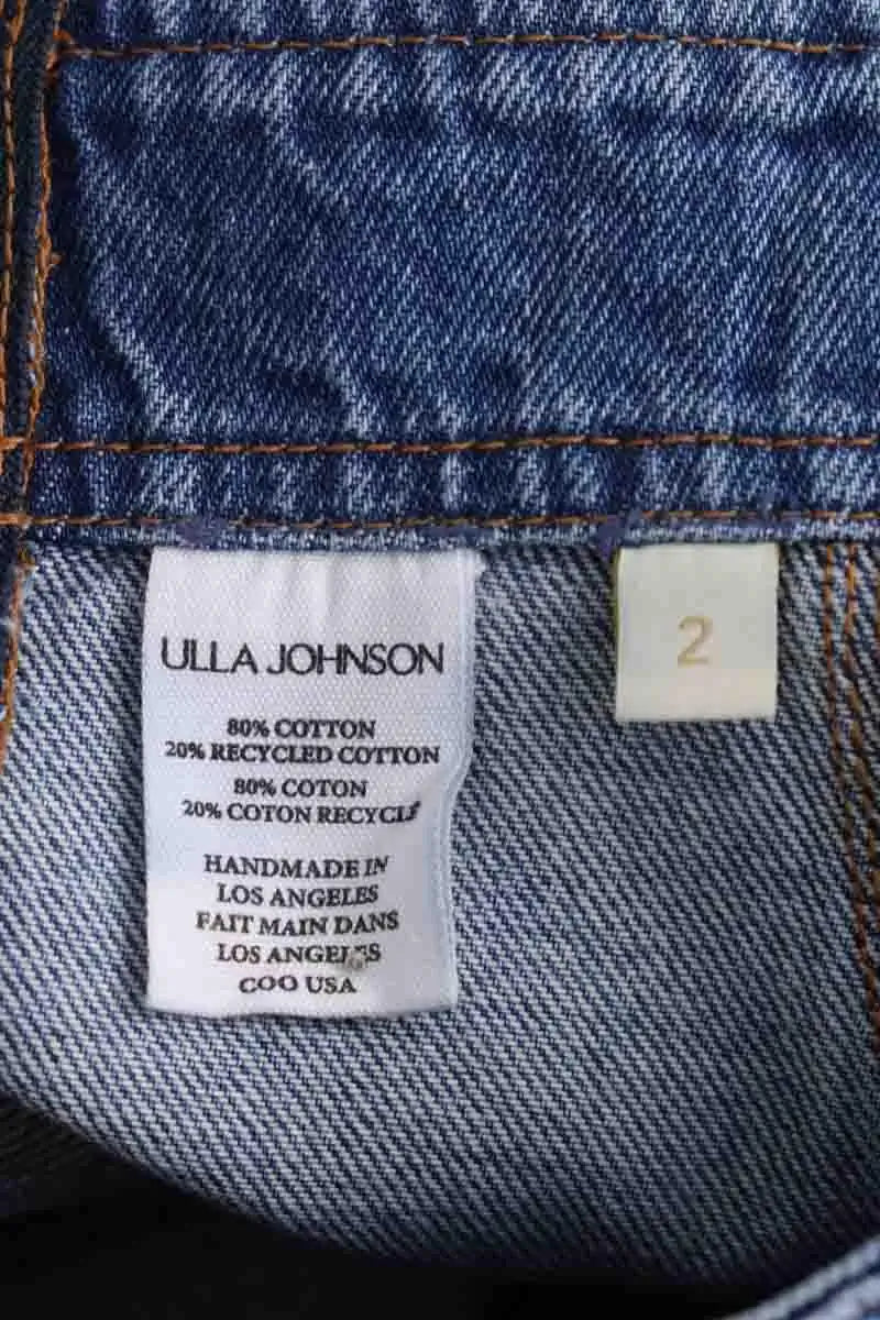 Jupe Ulla Johnson Bleu en Coton