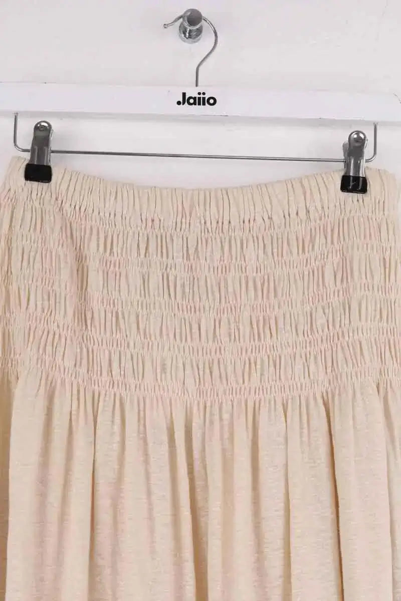 Jupe Vanessa Bruno Beige en Lin