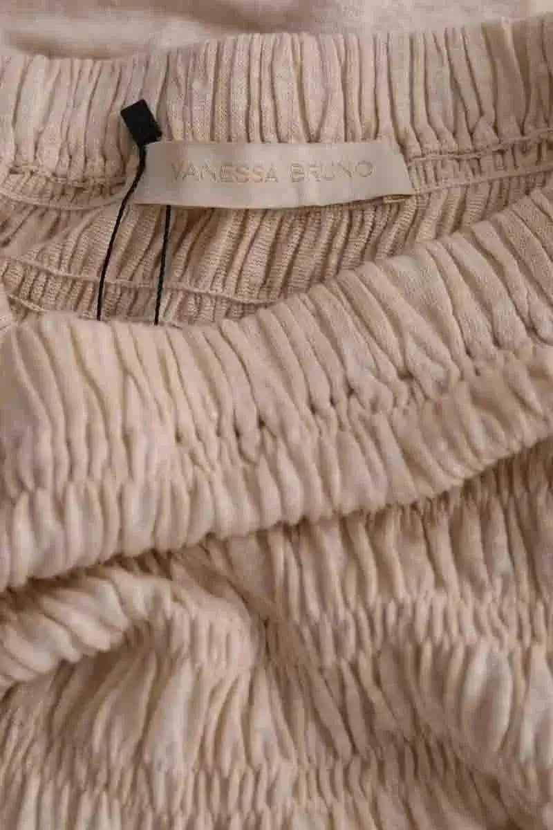 Jupe Vanessa Bruno Beige en Lin