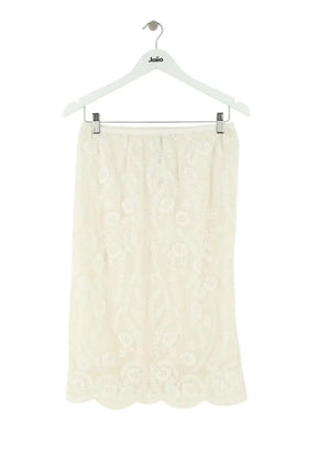Jupe Vanessa Bruno Blanc en Soie, taille S - Seconde Main