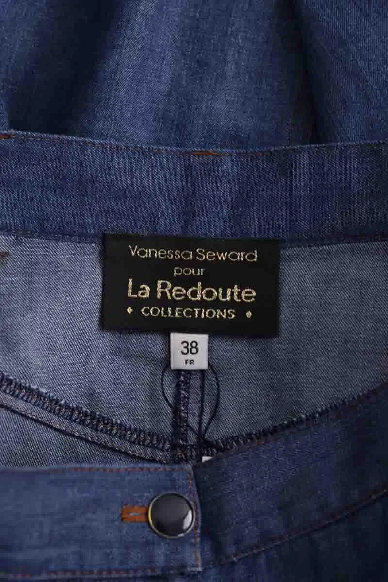 Jupe Vanessa Seward Bleu en Coton