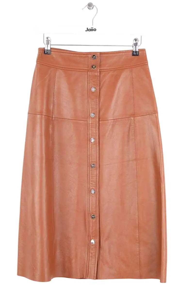Jupe Vanessa Seward Marron en Cuir, taille M - Seconde Main
