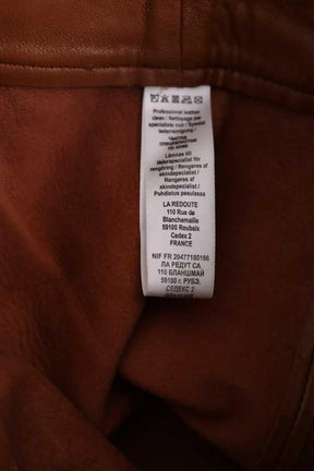 Jupe Vanessa Seward Marron en Cuir
