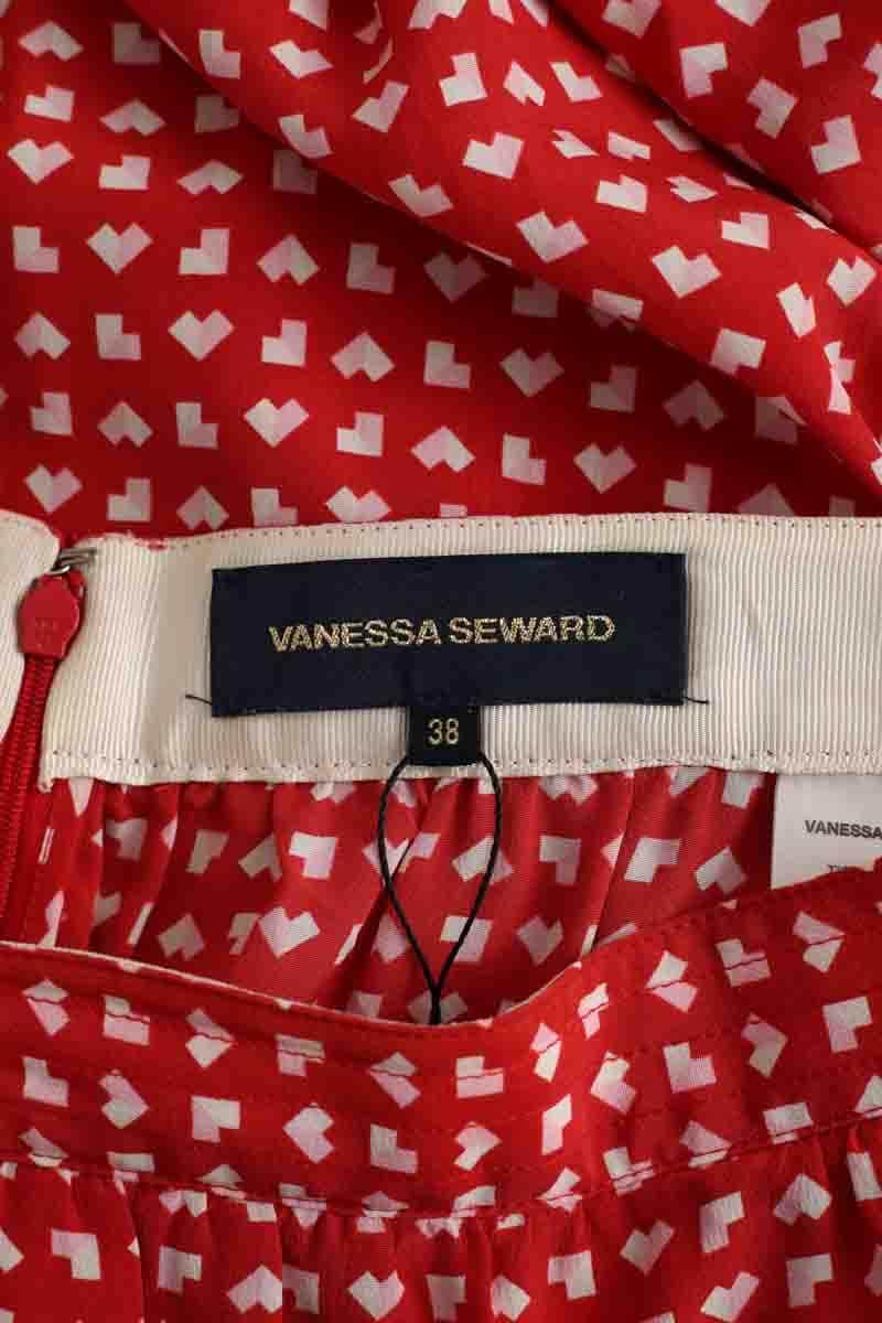 Jupe Vanessa Seward Rouge en Soie