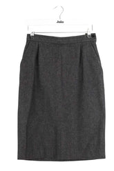 Jupe Yves Saint Laurent Anthracite en Coton, taille L - Seconde Main