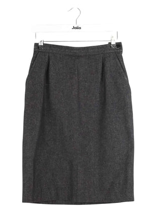 Jupe Yves Saint Laurent Anthracite en Coton, taille L - Seconde Main